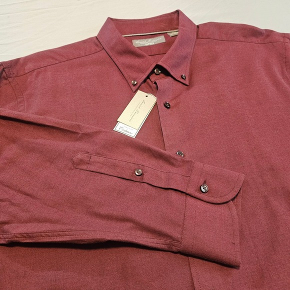 Daniel Cremieux Other - Daniel Cremieux Supima XXL Touch of Cashmere Wine Red L/S Button Shirt NWT L996